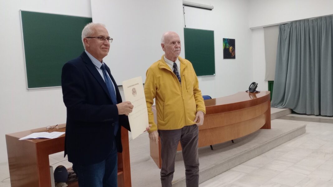 Το Βραβείο Διακεκριμένου Αποφοίτου «Ελευθέριος Ν. Οικονόμου» στον Εντεταλμένο Δημοτικό Σύμβουλο Νίκο Κονταράκη