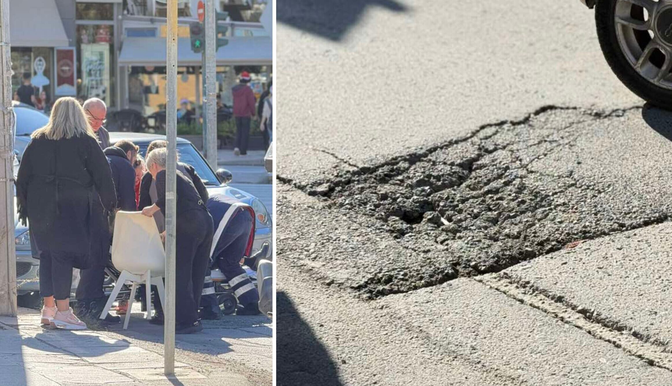 Ηράκλειο: Τρόμαξε από τη διερχόμενη μηχανή αλλά τελικά τραυματίστηκε εξαιτίας της λακκούβας!