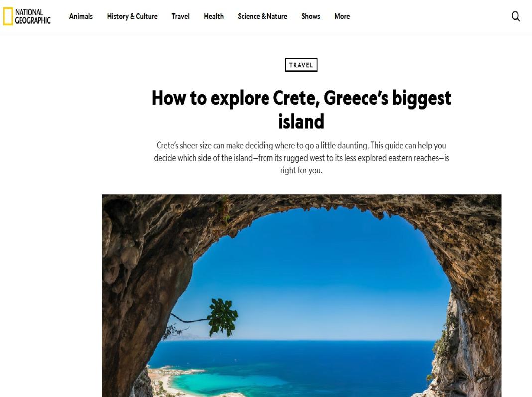 Ο νομός της Κρήτης που «πρωταγωνιστεί» σε διεθνή και ελληνικά ταξιδιωτικά ΜΜΕ