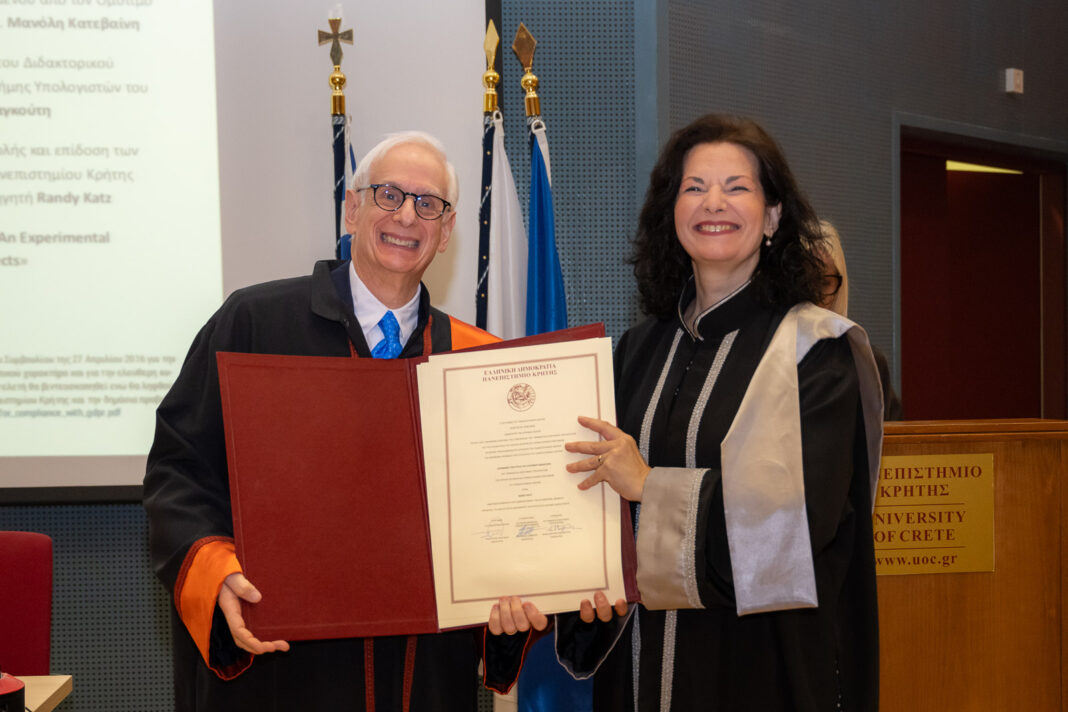 Απονομή του τίτλου του Επίτιμου Διδάκτορα του Τμήματος Επιστήμης Υπολογιστών στον Randy Katz