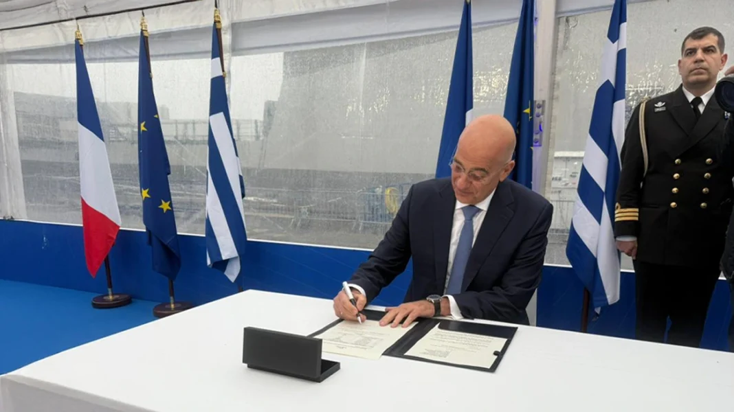 Παραδόθηκε η φρεγάτα Κίμων – «Με τις τέσσερις Belharra ο Ελληνισμός έχει το ισχυρότερο Πολεμικό Ναυτικό της Ιστορίας του» είπε ο Δένδιας