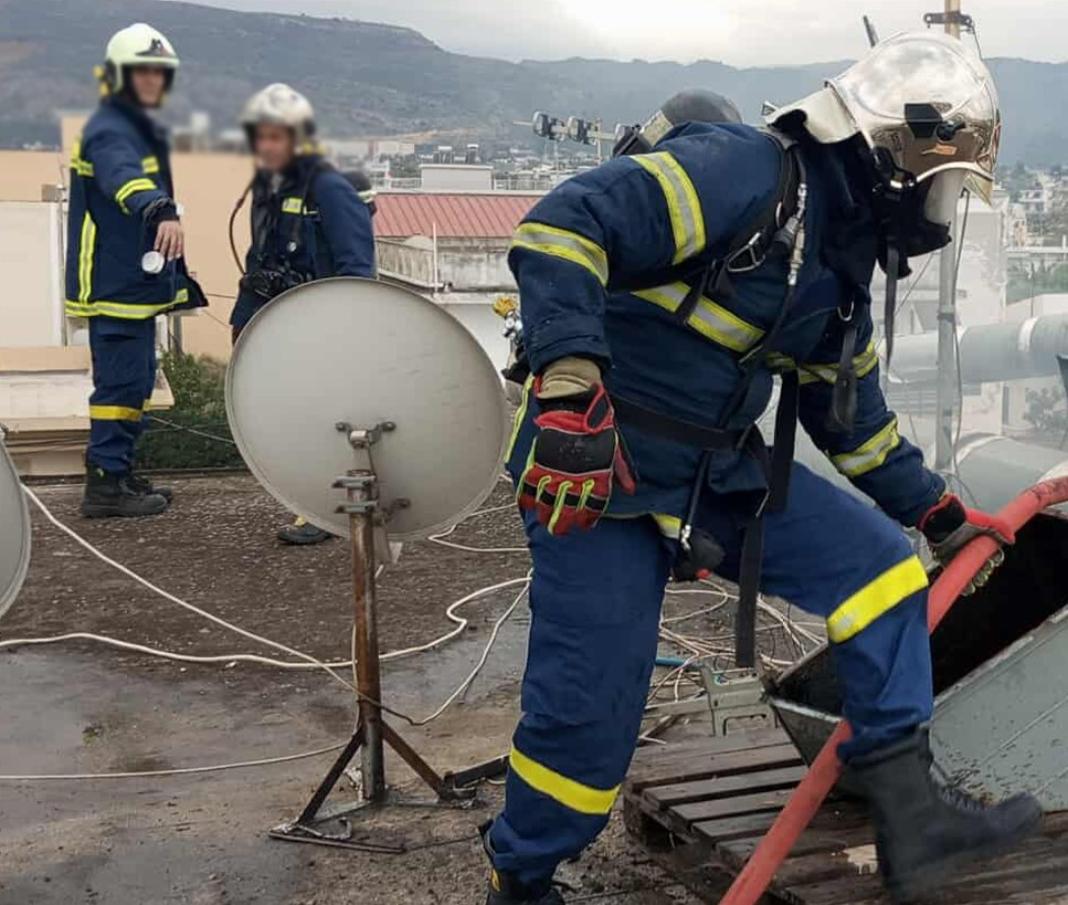 Χανιά: Φωτιά σε γνωστό οβελιστήριο – Φωτογραφίες