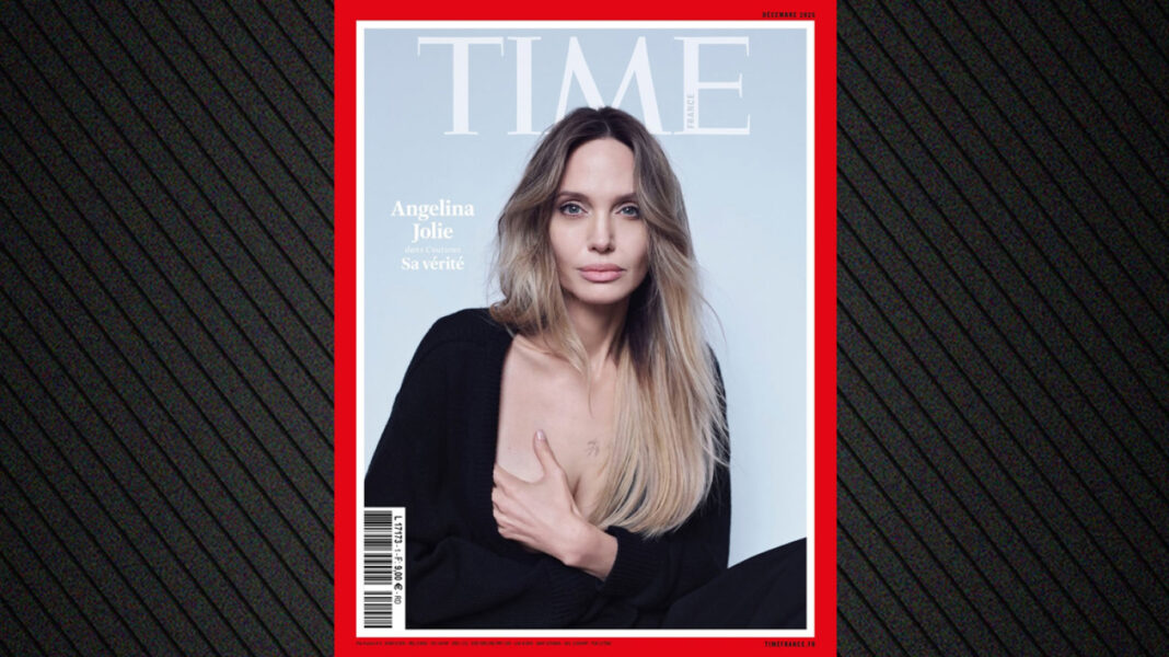 Η Αντζελίνα Τζολί ποζάρει για το γαλλικό TIME και αποκαλύπτει την ουλή της μαστεκτομής