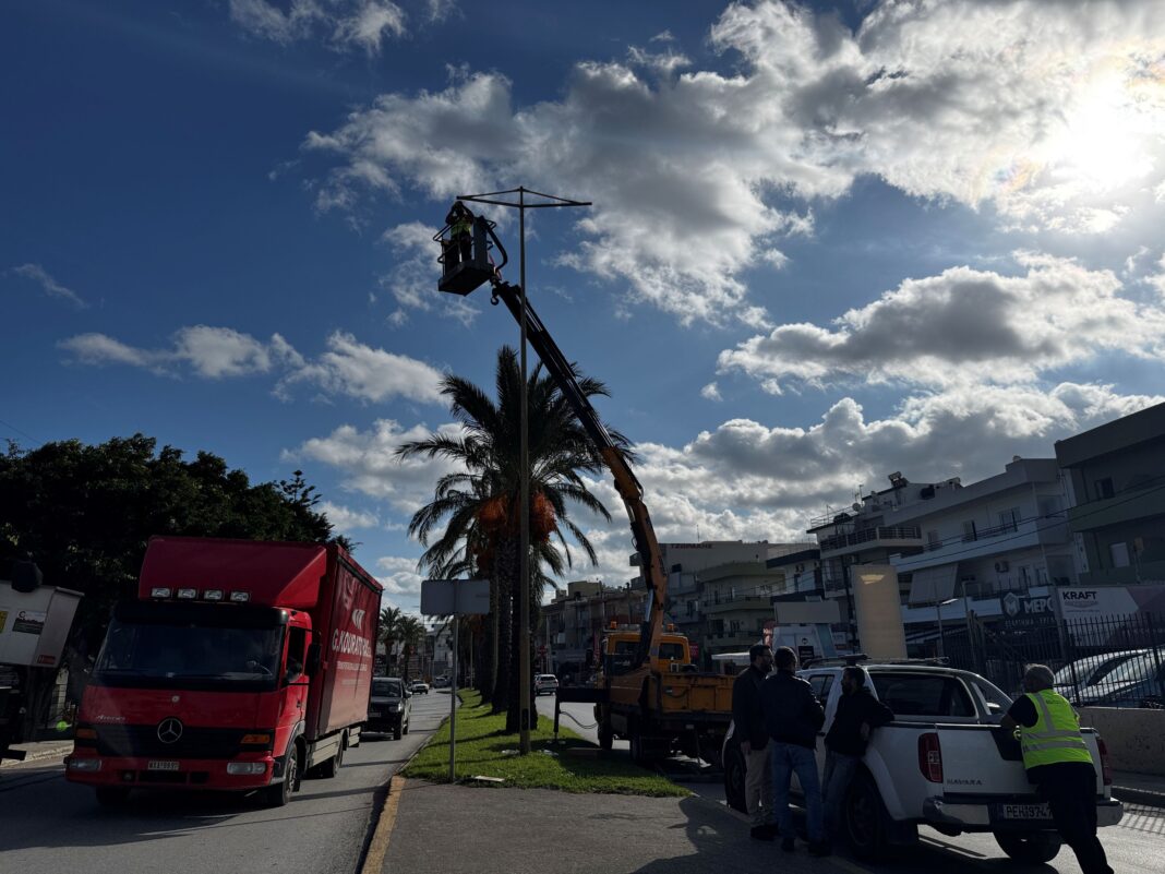 Ξεκίνησε η αντικατάσταση 1.000 φωτιστικών σωμάτων και 5.300 λαμπτήρων στο Δήμο Ηρακλείου