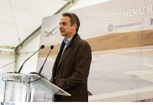 Στο εργοτάξιο του νέου αεροδρομίου Καστελίου σήμερα ο Κυριάκος Μητσοτάκης