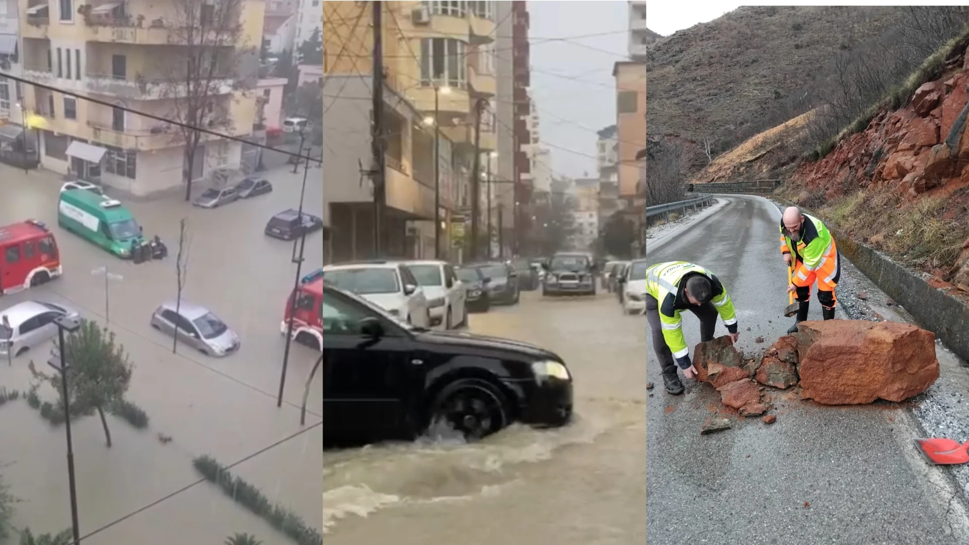 Στο έλεος της κακοκαιρίας η Αλβανία: Πλημμύρες από τις σφοδρές βροχοπτώσεις