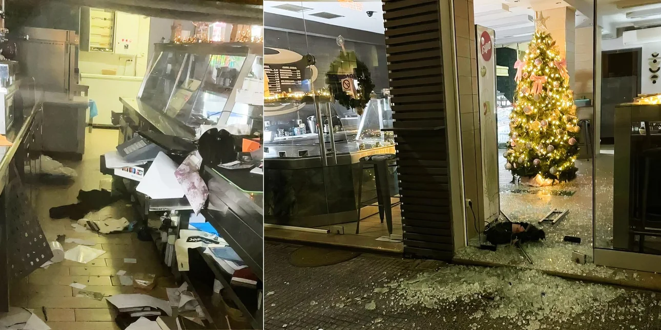 Βόλος: Τα έκαναν γυαλιά καρφιά σε κατάστημα στο κέντρο της πόλης – Άφαντοι οι δράστες