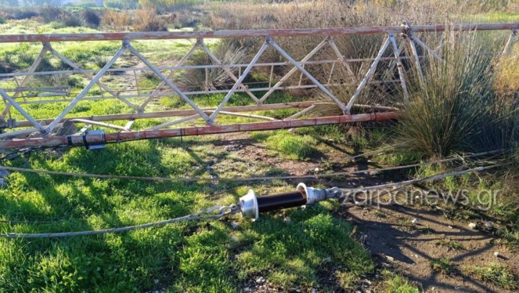 Mήνυση κατά αγνώστων από την ΕΡΤ για την πτώση της κεραίας στα Χανιά
