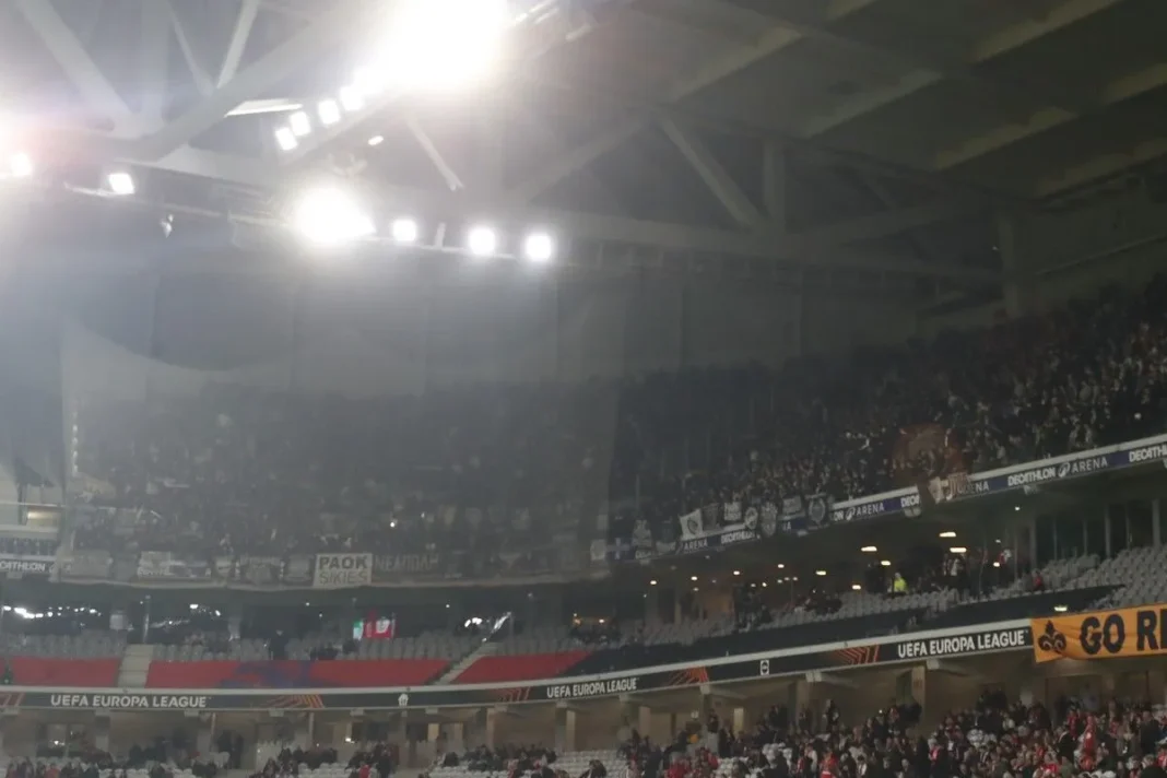 ΠΑΟΚ: Κλειστή η κερκίδα των φιλοξενούμενων στο Groupama Stadium της Λιόν