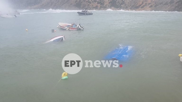 Κινδύνευσε σκάφος της Frontex στη Γαύδο από τους θυελλώδεις ανέμους