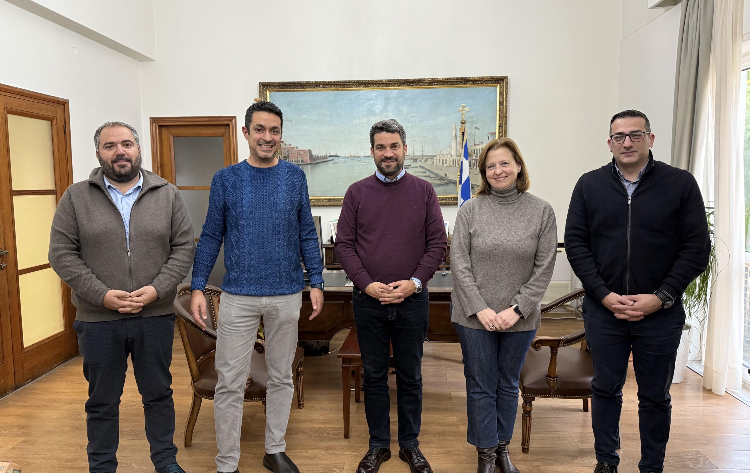 Συνάντηση Δημάρχου Χανίων με την Πρόεδρο της Ελληνικής Μαθηματικής Εταιρείας Χανίων