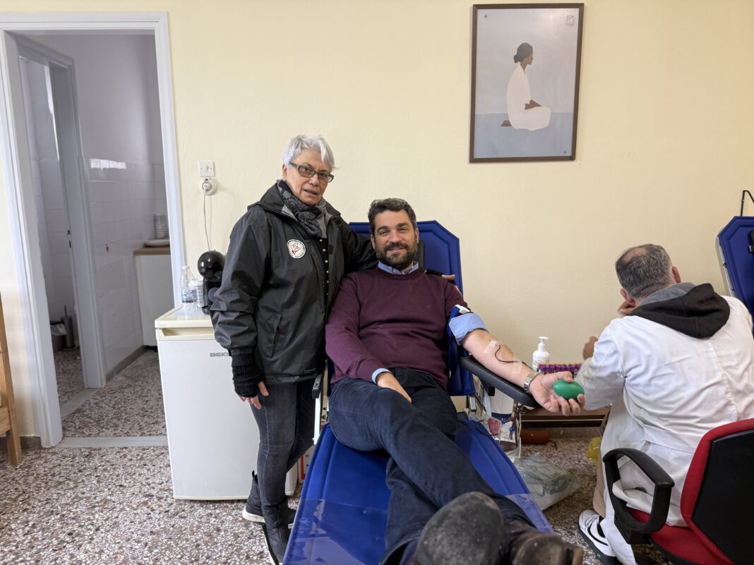 Έδωσαν αίμα στον νέο Σταθμό του ΕΚΑΒ στο Αρώνι Ακρωτηρίου