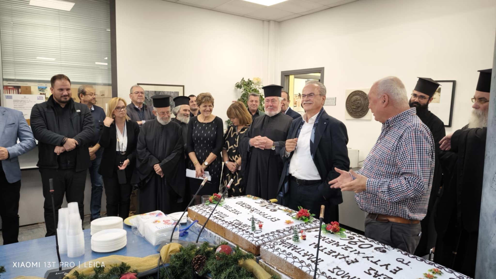 Έκοψαν την πρωτοχρονιάτικη πίτα στον δήμο Πλατανιά