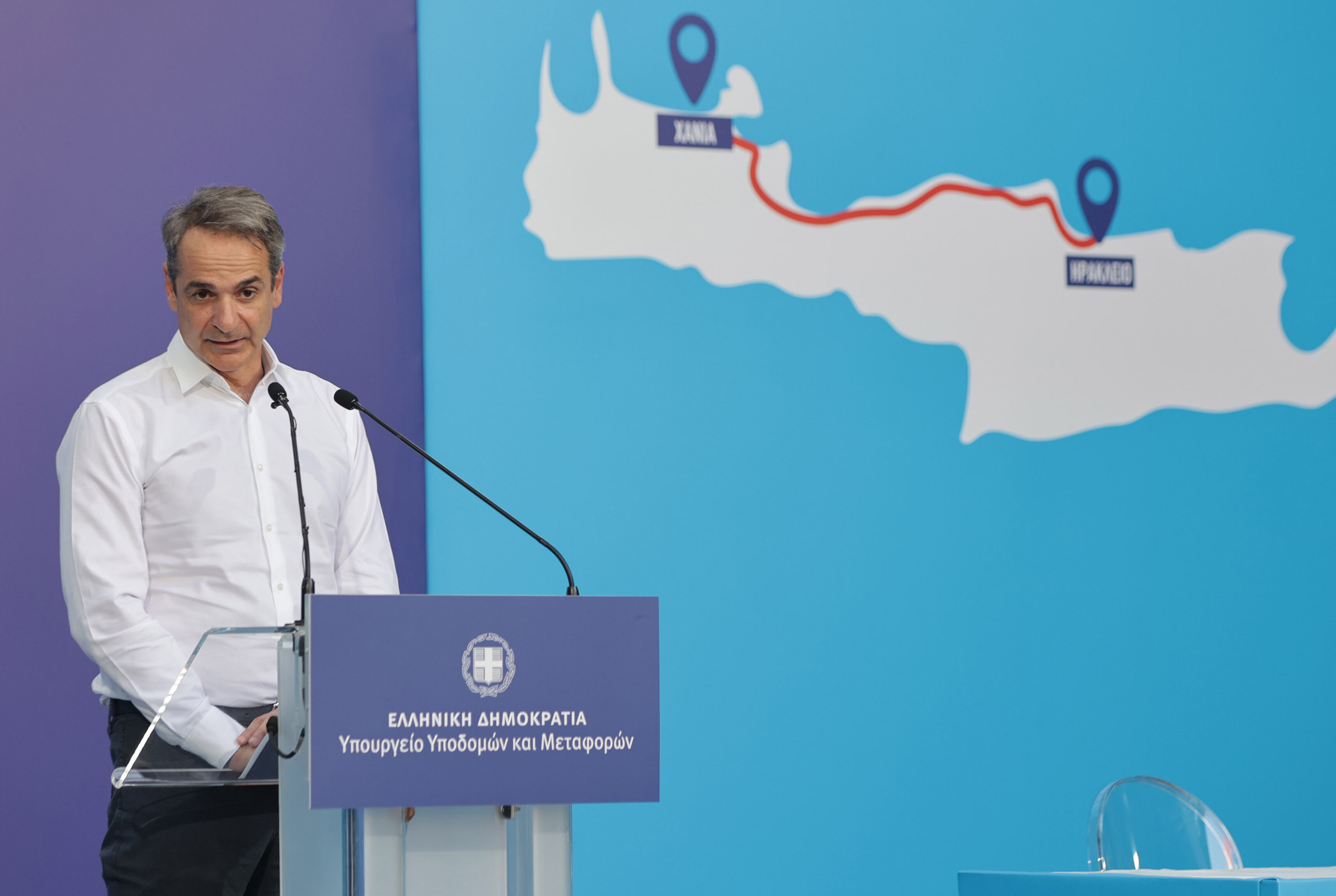 Photo: CRETA24 Mitsotakis to Hand Over First Crete Road Segment